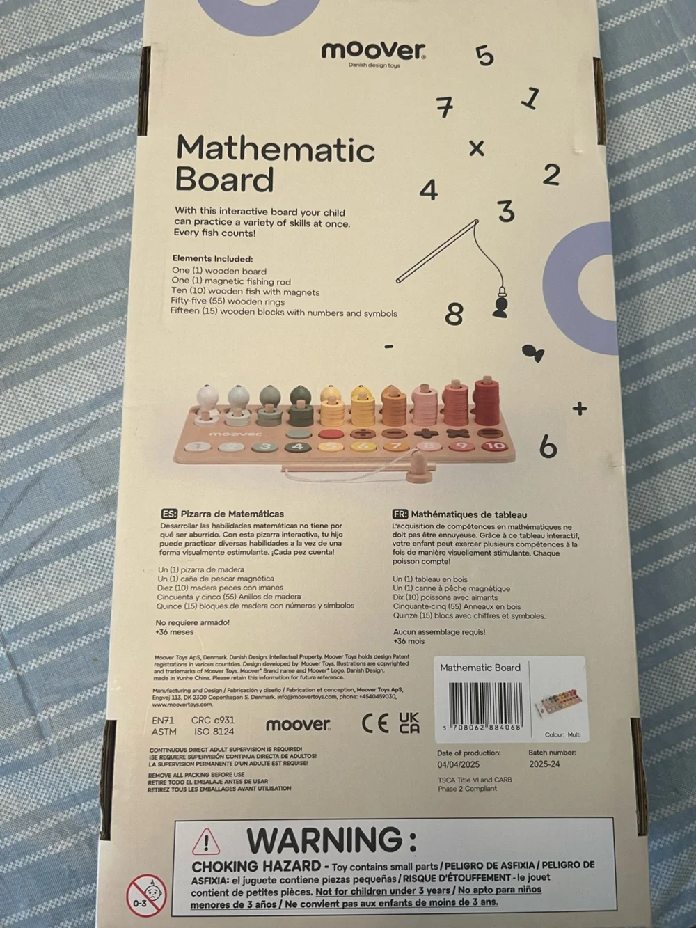 Math Mathematic Board Toy - Multicolor
